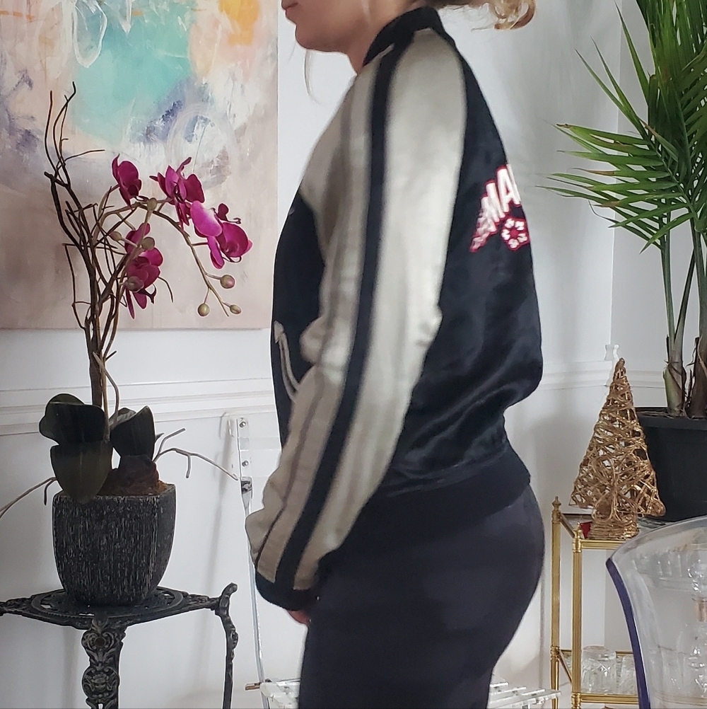 Vintage Killah Miss Sixty Varcity Track Bomber Satin Jacket - Picture 7 of 13